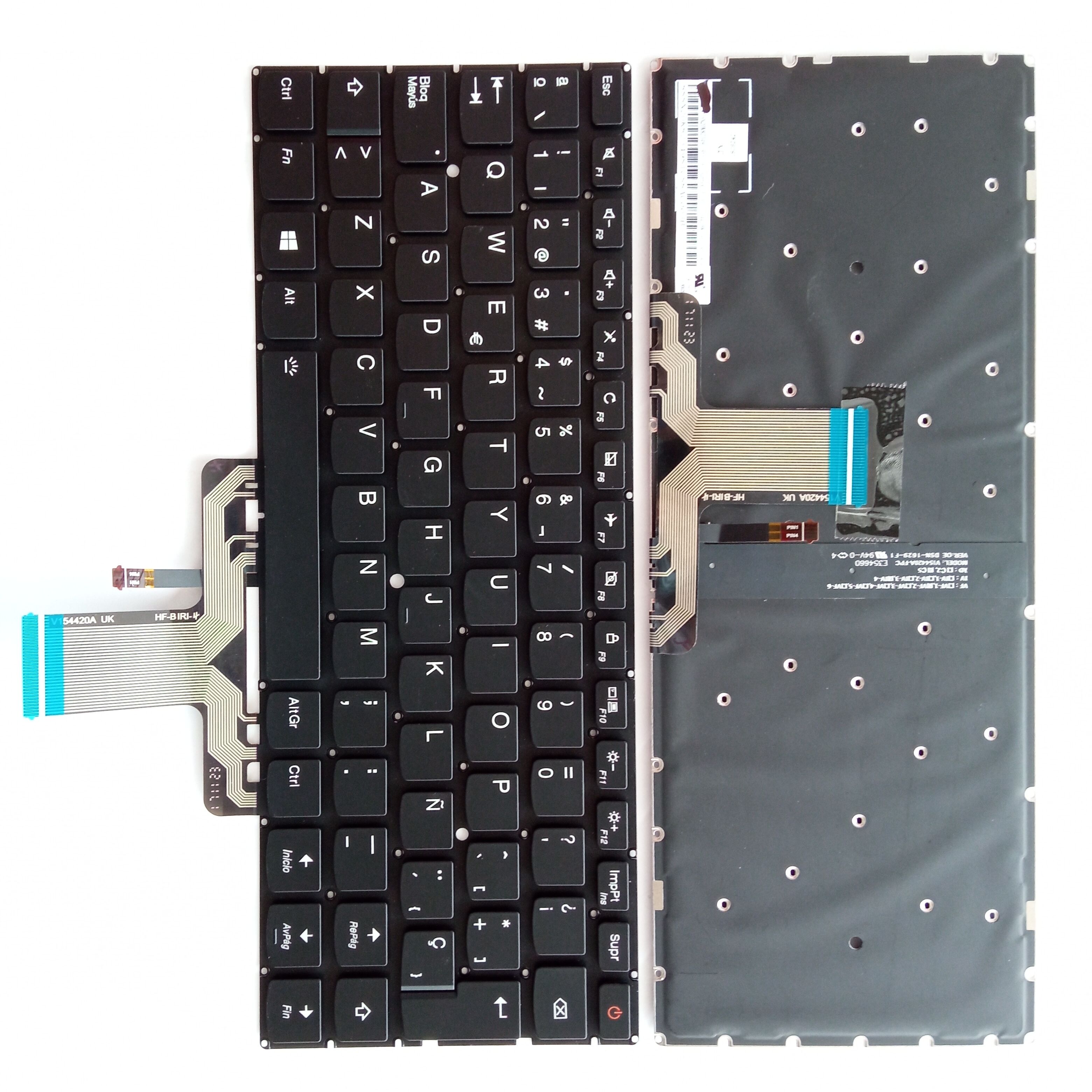 Picture of New Replacement Laptop Keyboard For LENOVO 710S-13 with switch BLACK Backlit SP Layout